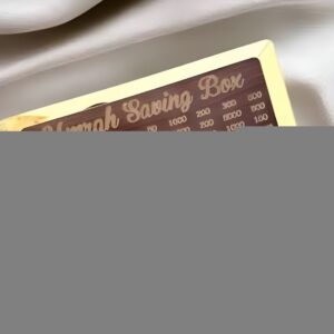 Umrah Saving Box – Premium Wooden | Save PKR 210,000 in 280 Days