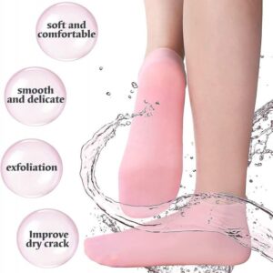 Silicone Jelly Socks | Ultra-Moisturizing Gel Foot Care & Spa Therapy | Without Box