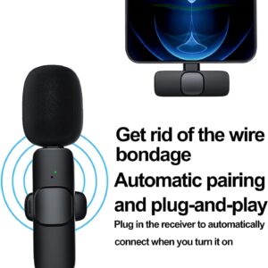 K9 Dual Wireless Lavalier Microphone | Plug & Play USB Type-C & iOS Mic with Auto Sync & Noise Reduction