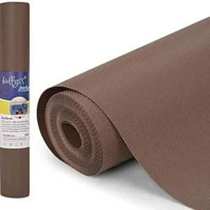 Anti-Slip Fridge & Shelf Mat | Waterproof Washable Liner for Kitchen Drawers Cabinets | Brown