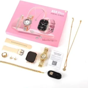 A58 Plus 6-in-1 Womens Smartwatch | Stylish Fitness Tracker Perfect Gift Idea