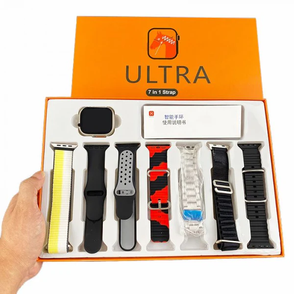 Ultra 7 in 1 Smart Watch | 7 Pairs of Straps - Image 2