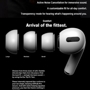 Airpods Pro 2 with ANC Technology | Wireless Earbuds Bluetooth | Super Sound Bass | Pop-Up Feature Compatible with All Devices