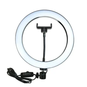 MJ36 RGB LED Ring Light 36cm with 16 Colors, Brightness Control & Phone Holder