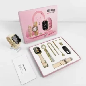 A58 Plus 6-in-1 Womens Smartwatch | Stylish Fitness Tracker Perfect Gift Idea