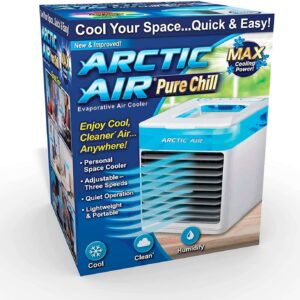 Arctic Air Ultra 3-in-1 Mini USB Portable Air Cooler | Personal Evaporative AC with LED Night Light for Home Office Travel