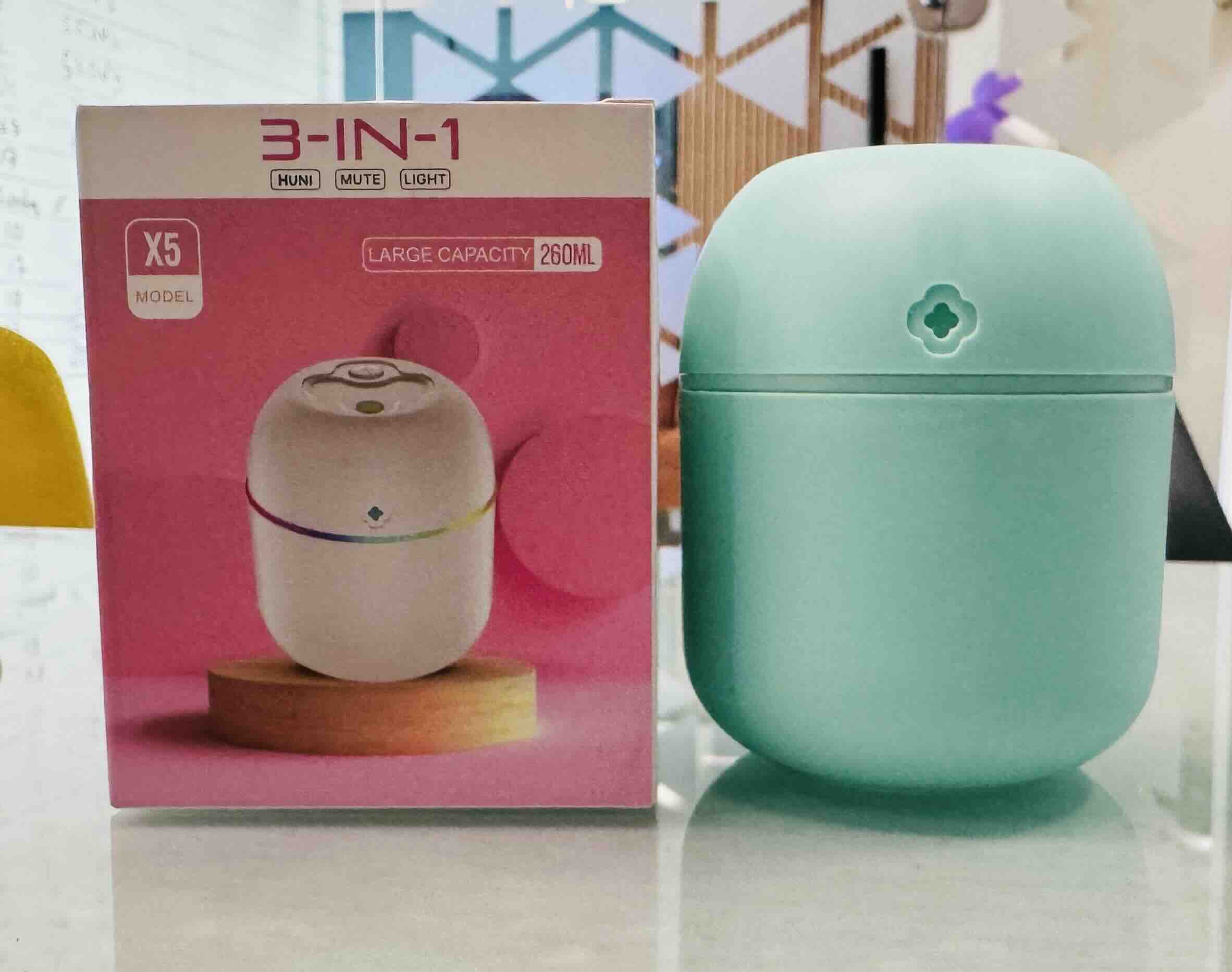 USB Portable Air Humidifier | 3-in-1 Humidifier, Mute & Light | For Home, Office & Car Mist Air Fresheners - Image 3
