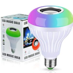 2-in-1 Smart LED Bulb + Bluetooth Speaker | RGB Light + Remote Control