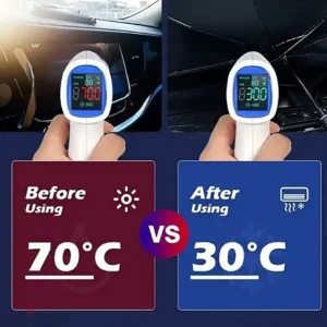 Foldable Car Windshield Umbrella Sunshade | UV Protection + Heat Blocker for All Vehicles