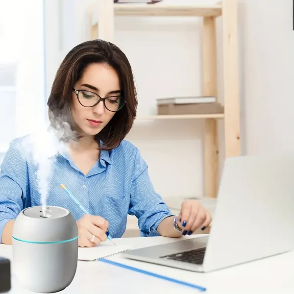 USB Portable Air Humidifier | 3-in-1 Humidifier, Mute & Light | For Home, Office & Car Mist Air Fresheners - Image 2